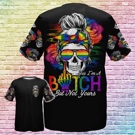 Skull Pride T Shirts, Gift For LGBT Friends Gift For LGBT Community, Pride Lesbian Shirt LO0691