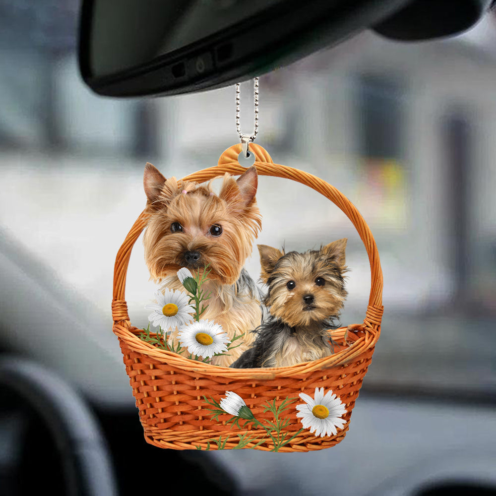 Yorkshire Terrier Dog God'S Gifts Car Hanging Ornament Christmas Tree Hanging Ornaments OO0925