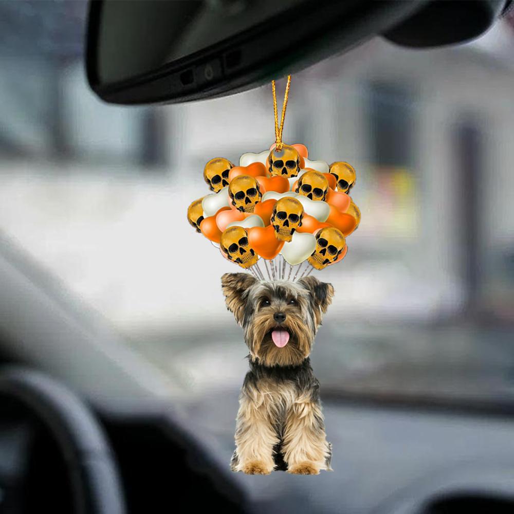 Yorkshire Terrier Halloween Car Ornament Dog Ornament For Halloween OO1137