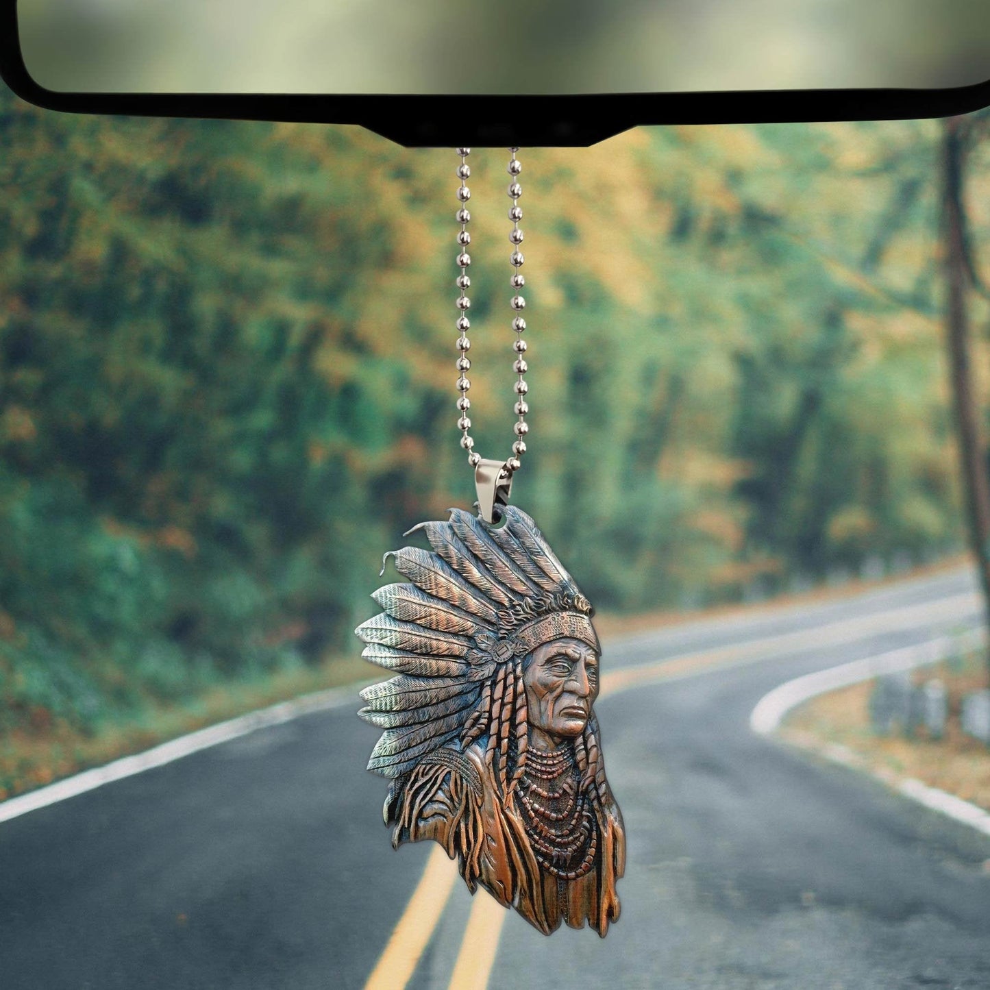 Native American Car Hanging Ornament, Ornament Car For Native American Lovers SO1427