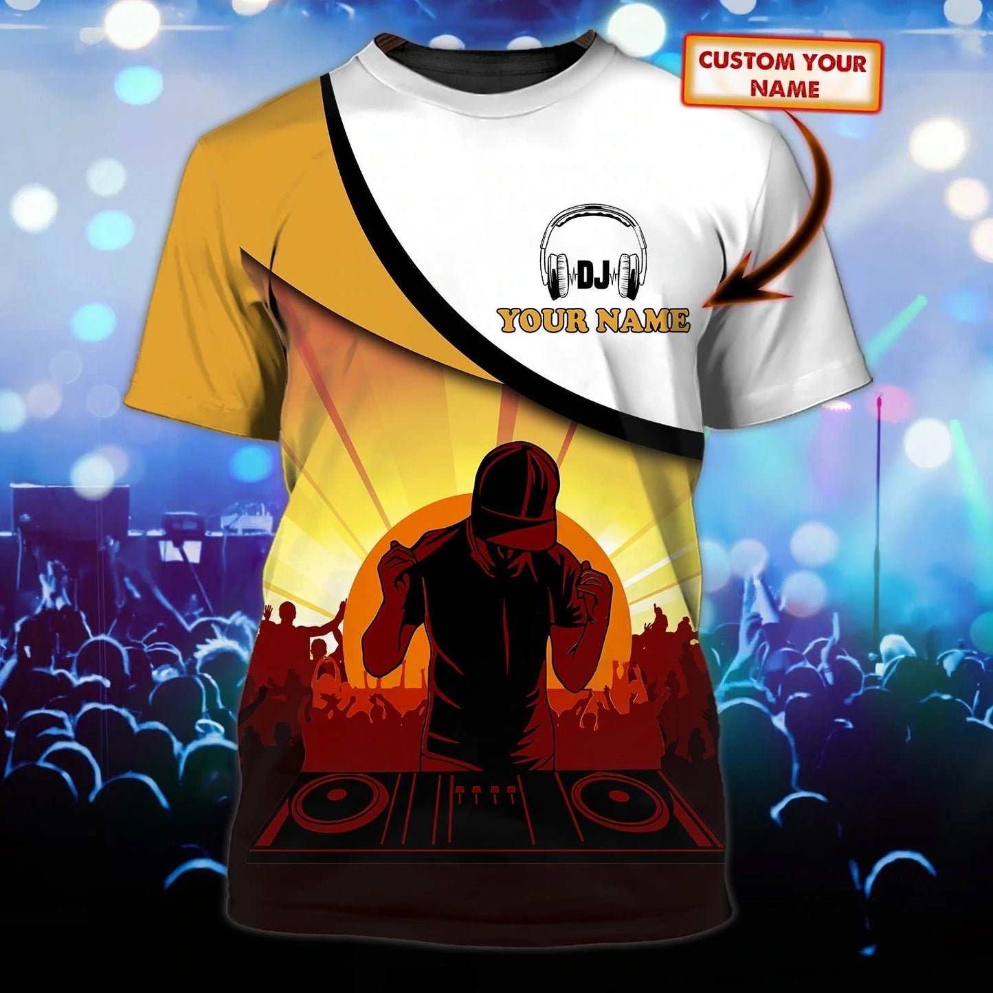 Personalized Let'S Go Party Dj 3D Tee Shirt For Men And Woman, Summer Travel Dj Shirt, Gift To A Disc Jockey TO0040