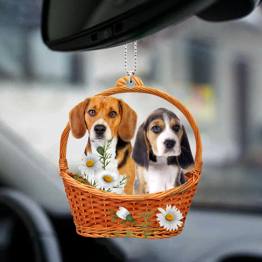 Beagle God'S Present Car Hanging Ornament OO0971