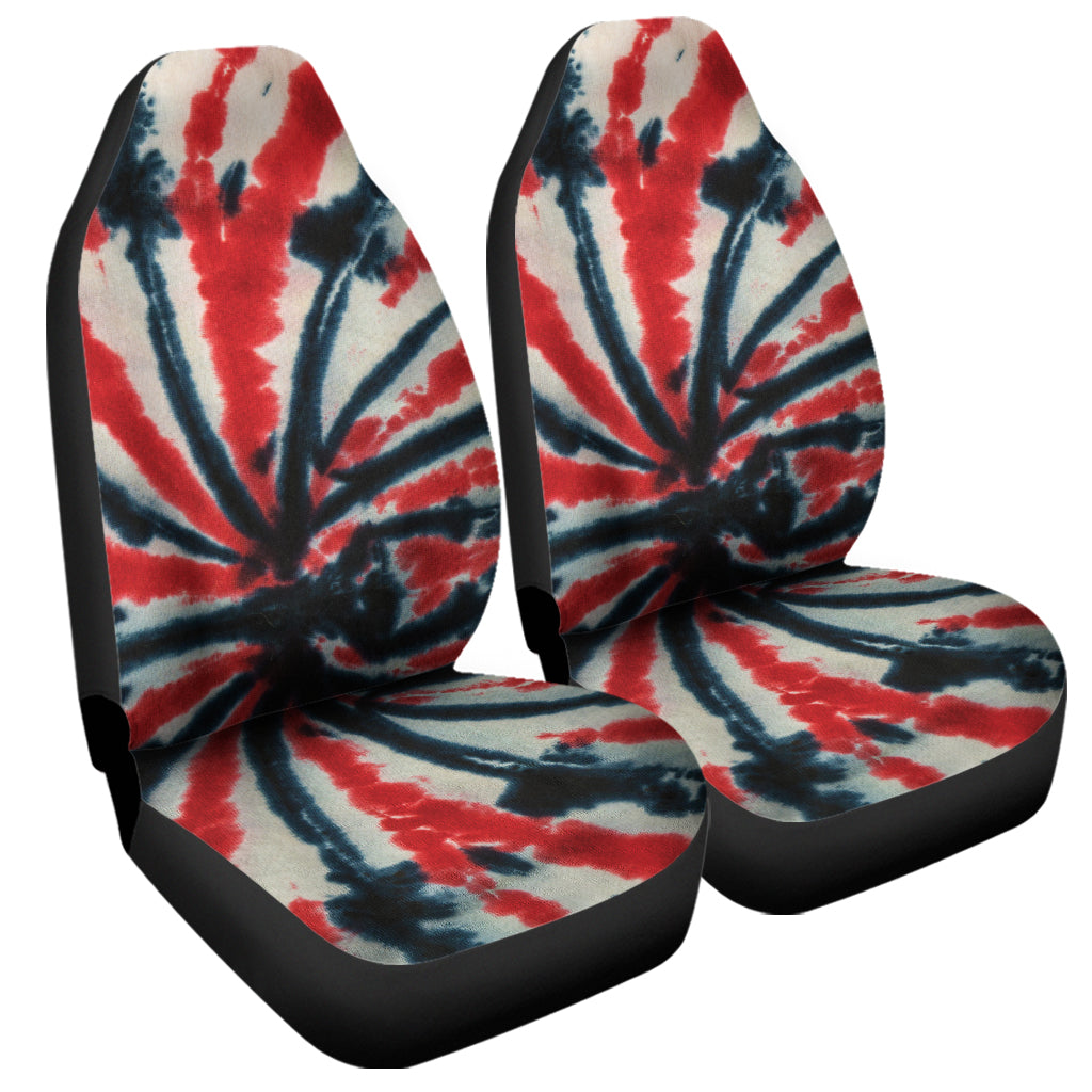 Black And Red Spider Tie Dye Print Universal Fit Car Seat Covers SO0327