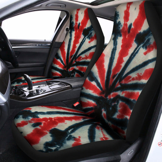 Black And Red Spider Tie Dye Print Universal Fit Car Seat Covers SO0327