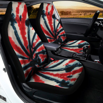 Black And Red Spider Tie Dye Print Universal Fit Car Seat Covers SO0327