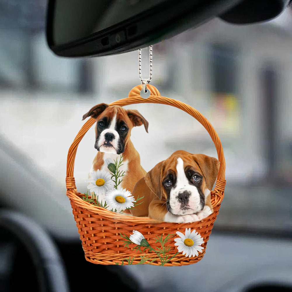 Boxer Acrylic God'S Present Car Hanging Ornament OO0966