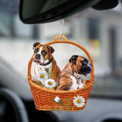 Cute Boxer Ornaments God'S Present Car Hanging Ornament OO0965