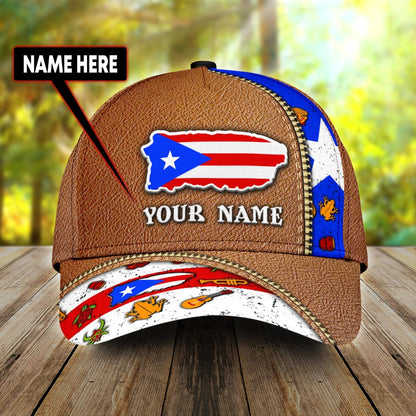 Customized Puerto Rico Cap, Classic Cap Hat For Puerto Rico Friends CO0582