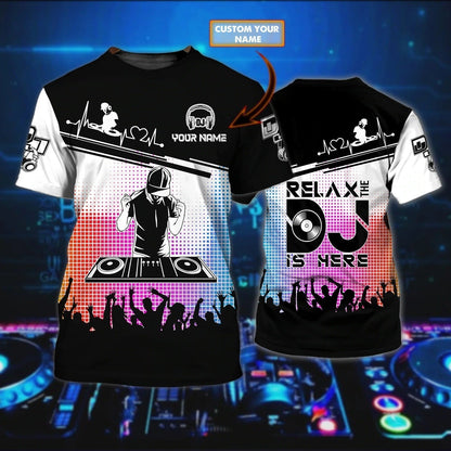 Customized 3D All Over Print Dj Shirt, Dj Tshirt For Men And Women, Unisex Dj Tshirt, Bar Shirt, Dj Gifts TO0677