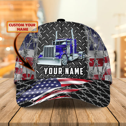 3D Classic Cap Trucker 020 Personalized Name Cap Lasfour CA0727