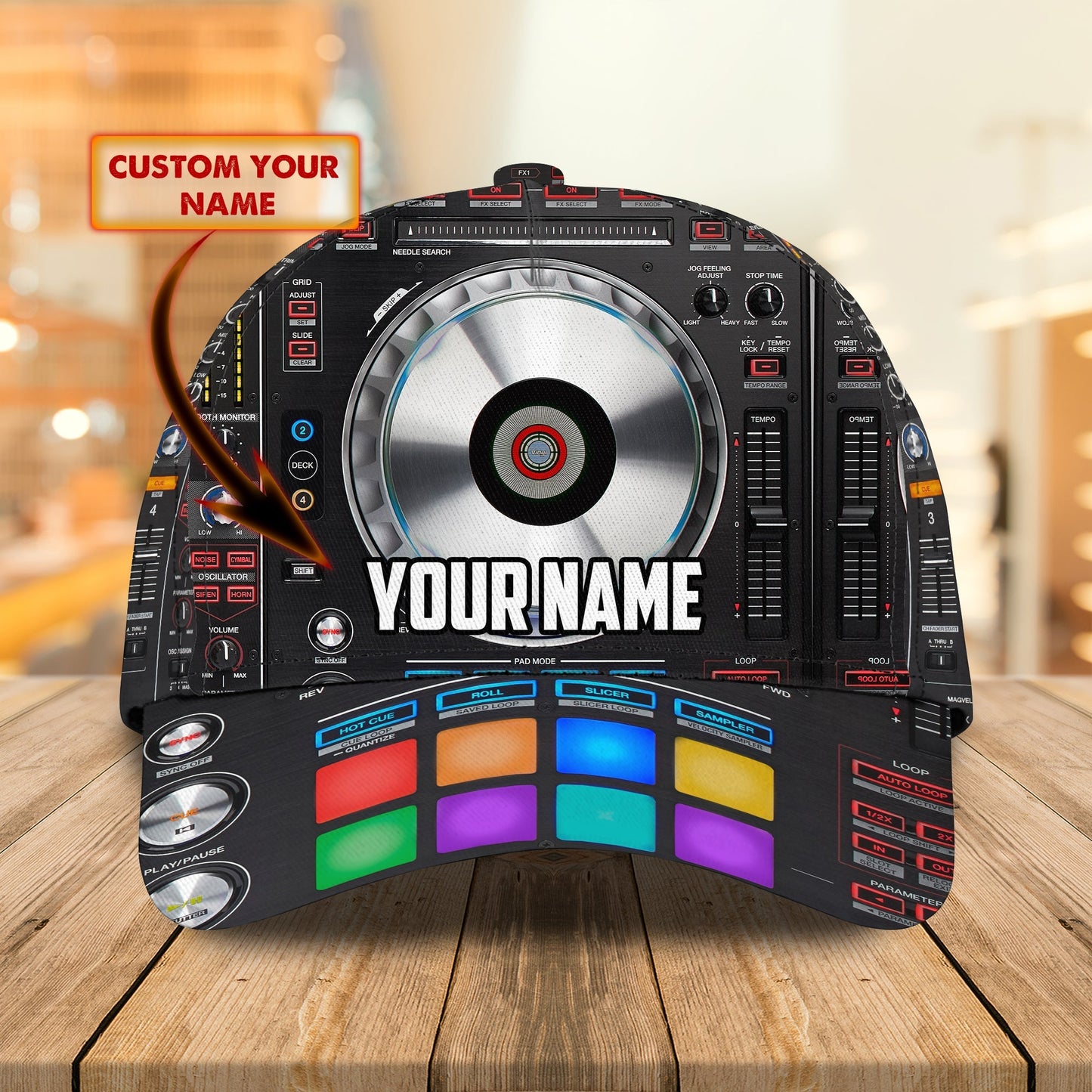 3D Classic Cap Dj Personalized Name Cap Lasfour CA0731