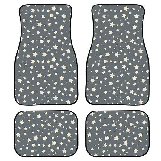 Cute Star Pattern Print Front And Back Car Floor Mats, Front Car Mat SO0292