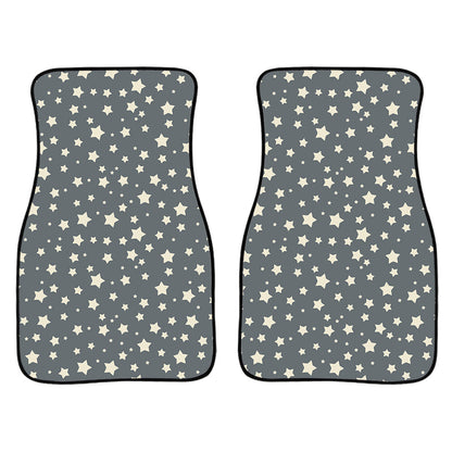 Cute Star Pattern Print Front And Back Car Floor Mats, Front Car Mat SO0292