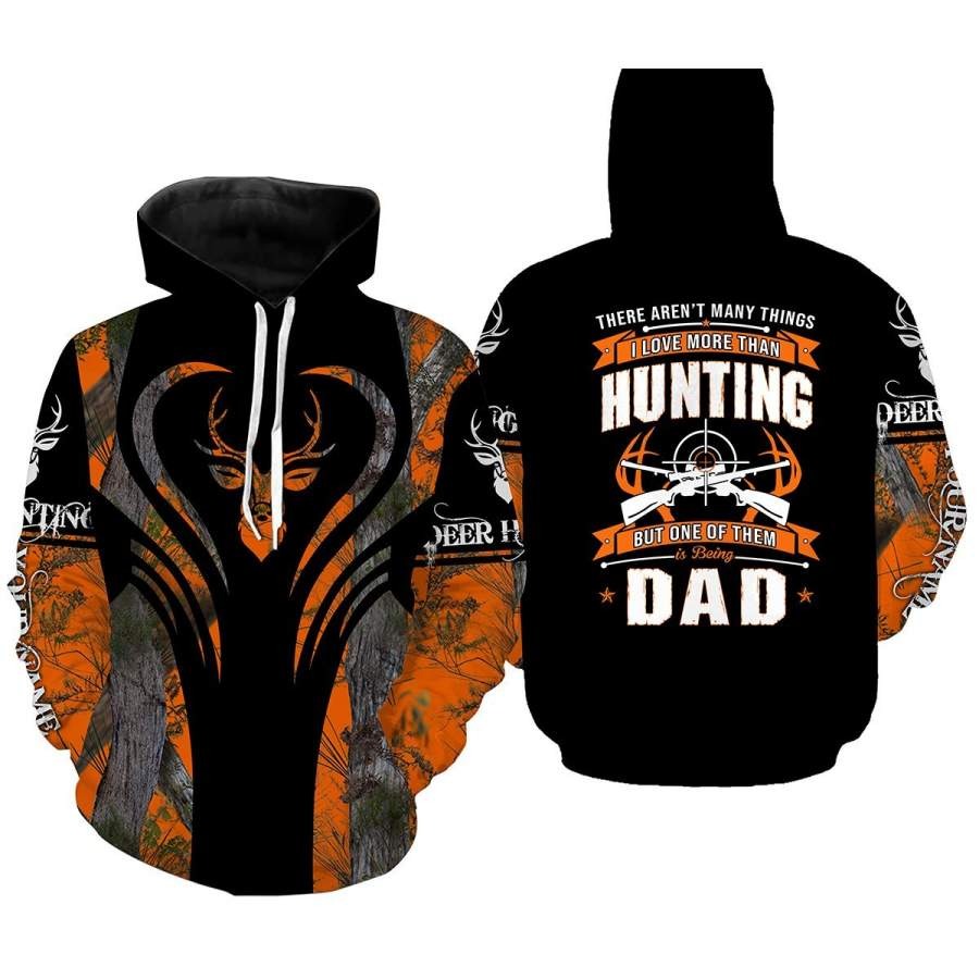 Custom Name 3D All Over Print Shirts Hunting Dad, Father Day Gift From Son Daughter TO0106