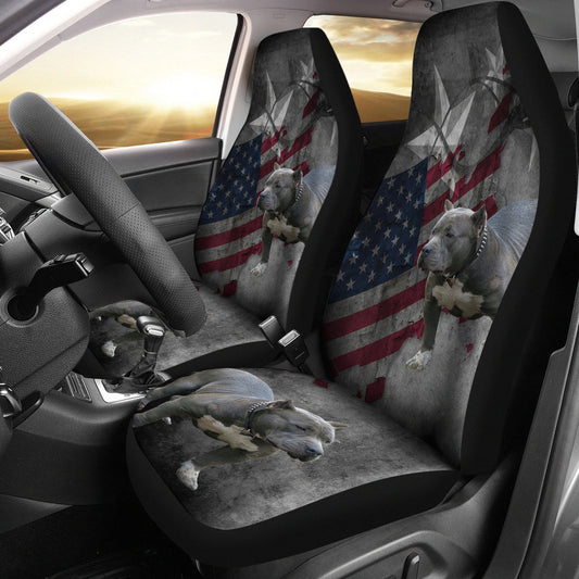 American Pitbull Universal Fit Car Seat Covers, Dog Lovers On Carseat Covers SO0318