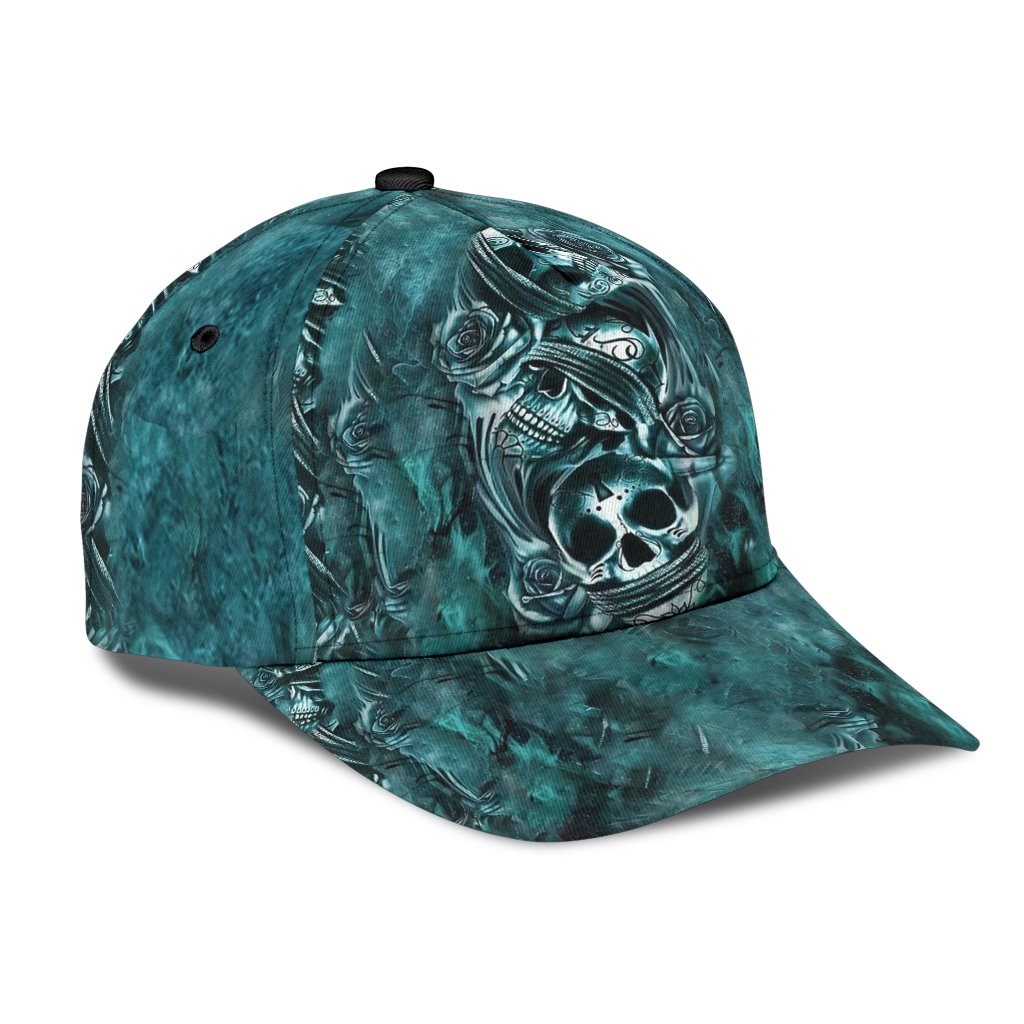 Classic Cap With Skull, Skull Baseball Hat For Men Women, Gift For Skull Lovers CO0660