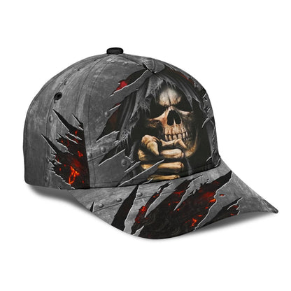 3D All Over Printed Skull Cap Hat For Men And Women, Cool Skull on Cap Hat CO0656