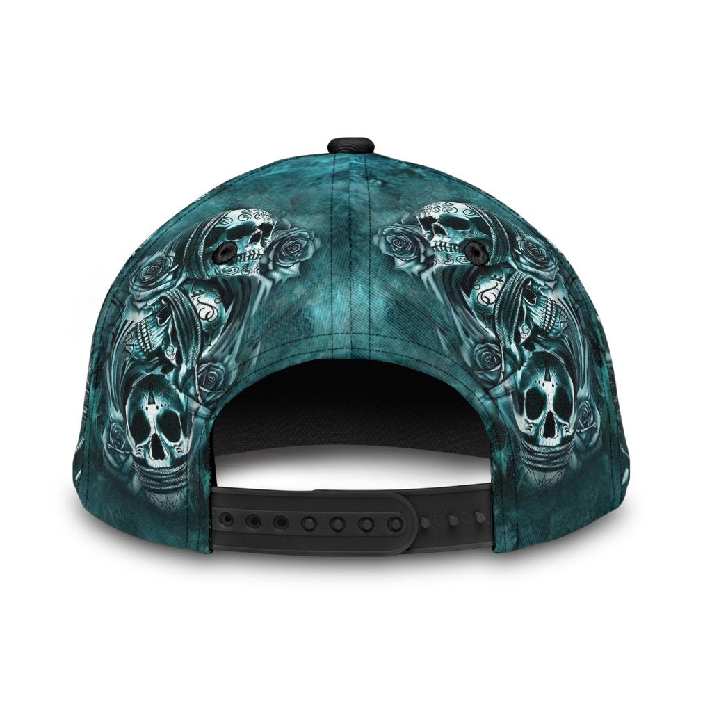 Classic Cap With Skull, Skull Baseball Hat For Men Women, Gift For Skull Lovers CO0660