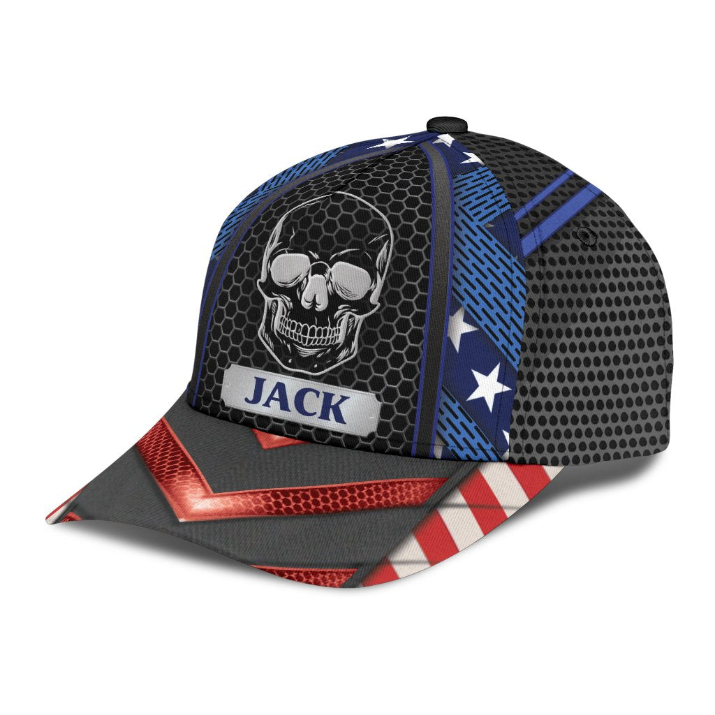 Custom Name Skull Baseball Cap Hat For Men And Women CO0647