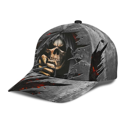 3D All Over Printed Skull Cap Hat For Men And Women, Cool Skull on Cap Hat CO0656