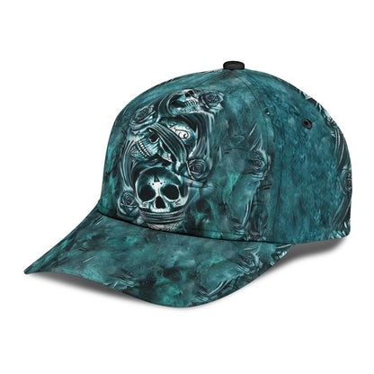 Classic Cap With Skull, Skull Baseball Hat For Men Women, Gift For Skull Lovers CO0660