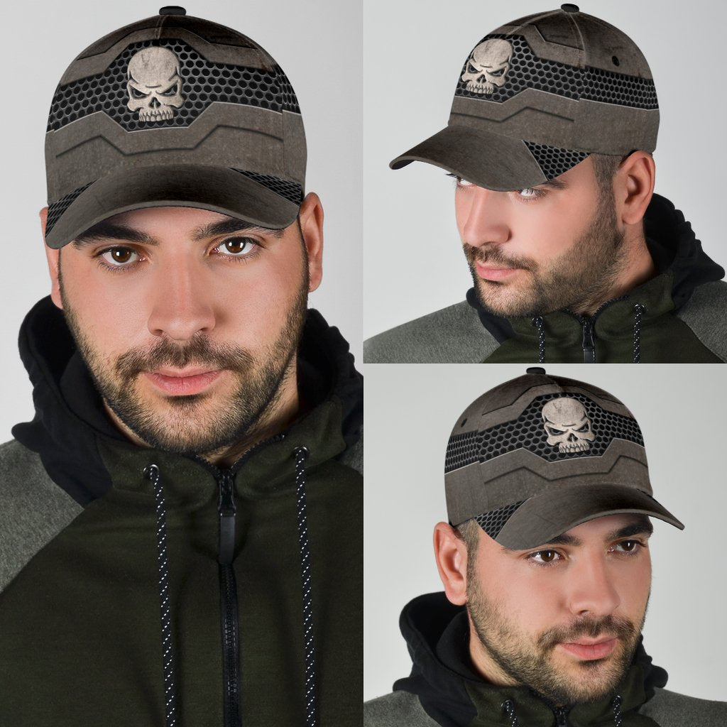 Shop Lasfour 3D Full Printed Classic Cap Hat With Skull, Baseball Cap Hat For Skull Lover CO0654