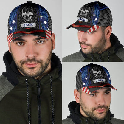 Custom Name Skull Baseball Cap Hat For Men And Women CO0647