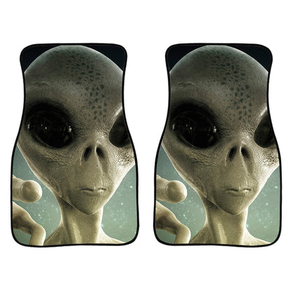 Grey Alien 3D Print Front And Back Car Floor Mats, Front Car Mat SO0289