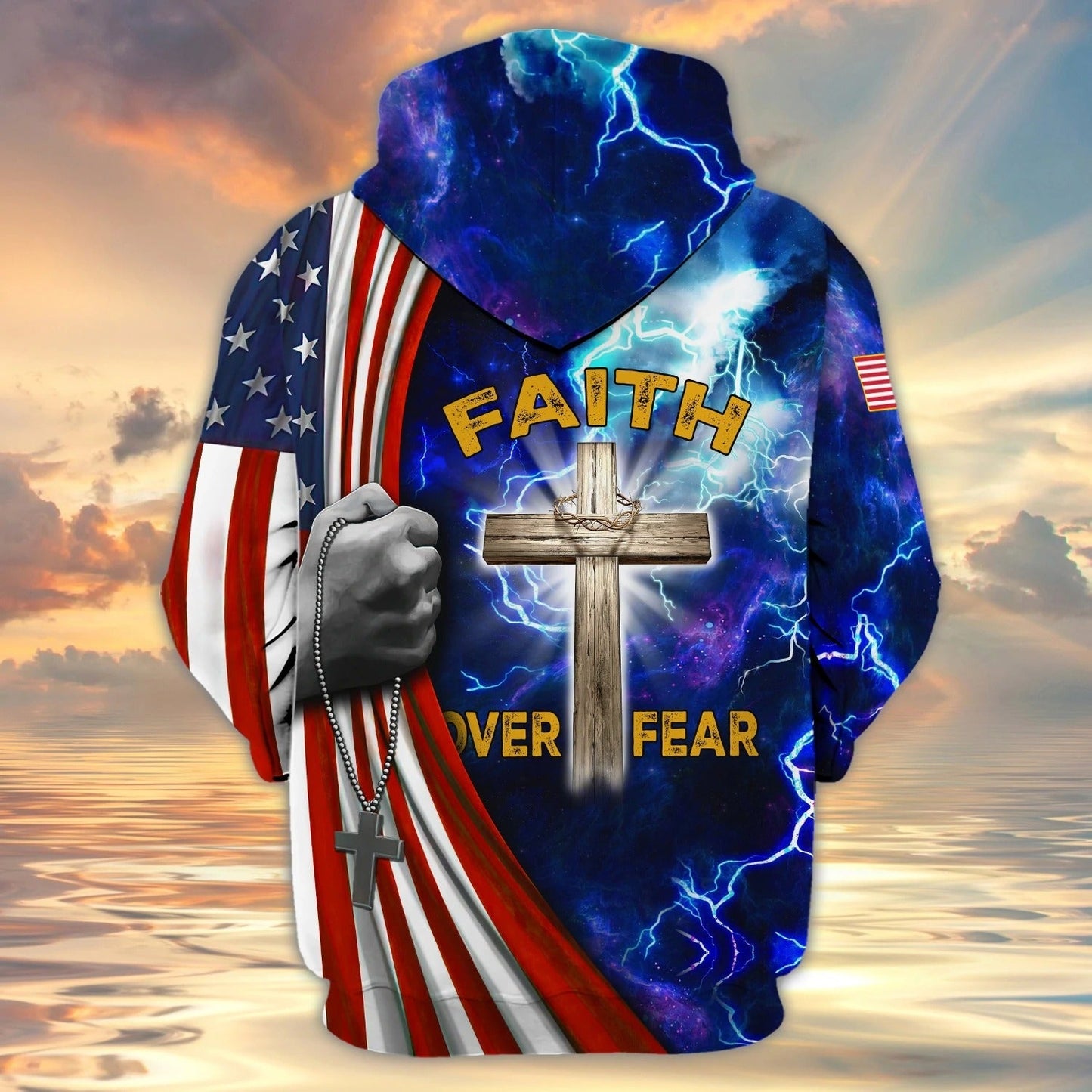 One Nation Under God Christian 3D Full Printed Shirts, 4Th Of July Independece 3D Hoodie, Patriotic Clothing TO0215