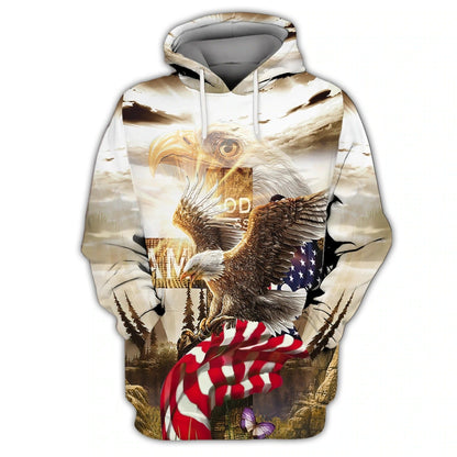 Independence Day Is Coming God Bless American 3D All Over Print Shirt Bomber Hawaiian Shirt 4Th Of July Hoodie TO0149