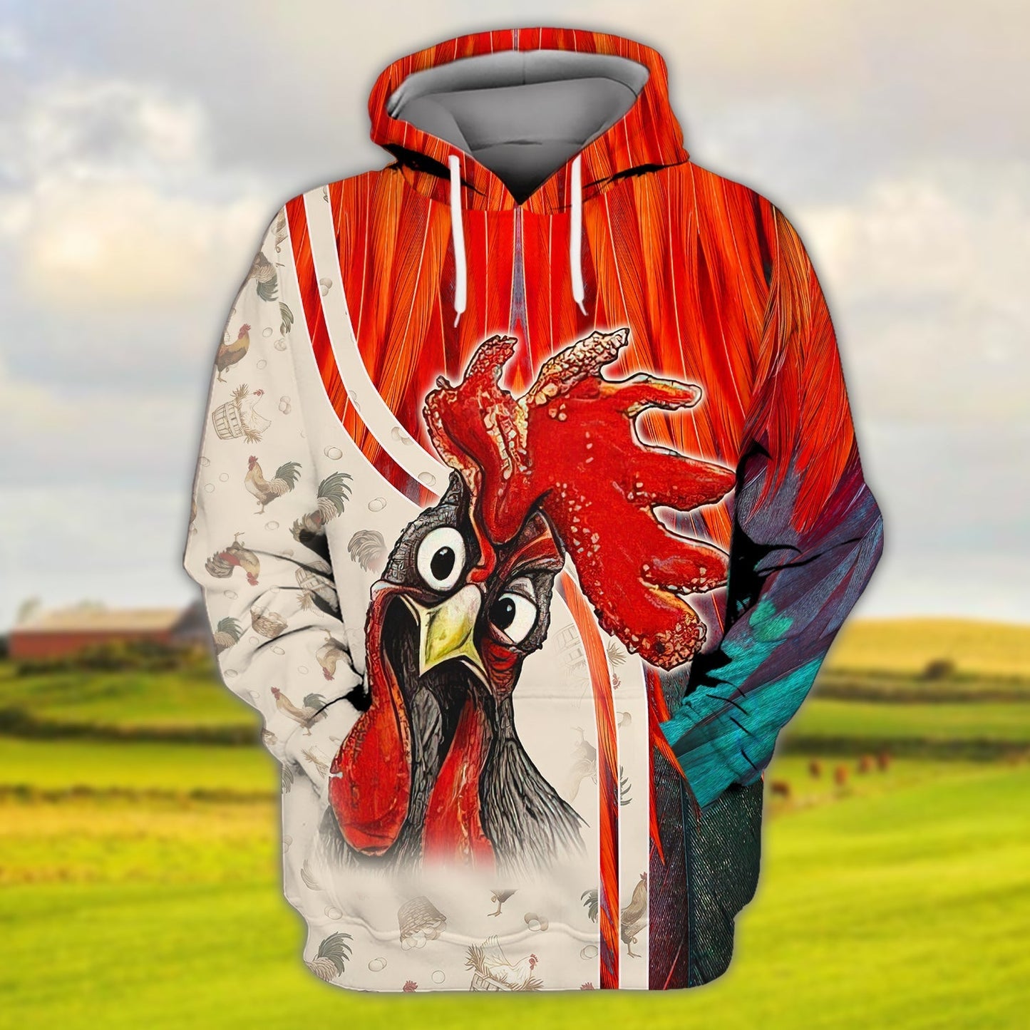 3D Farmer Shirt For Chicken Lover Rooster Full Print Shirts Farmer Gifts TO1917