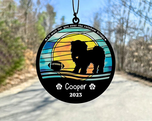 Personalized Pet Memorial Suncatcher, Loss of Pet Sympathy Gift, Pet Memorial Gift, Pet Loss Gift, Customized Pet Gifts Upon Request OA0228