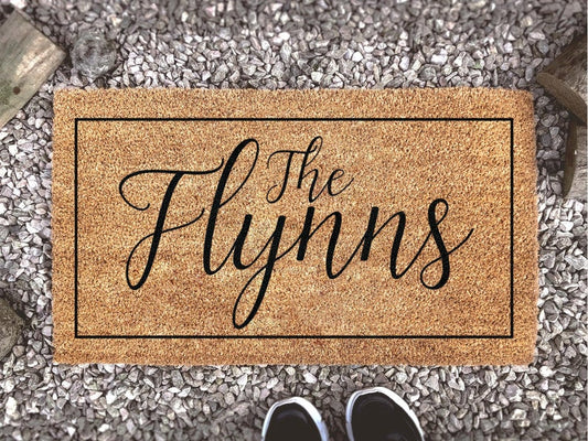 Personalized Doormat With Family Name, Last Name Custom Door Mat, Welcome Mat, Housewarming Gift SO0998