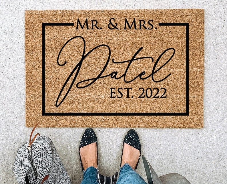 Custom Door Mat, Personalized Doormat, Door Mat, Doormat, Door Mat Personalized, Rug, Customized Doormat, Newlywed Gift SO1314