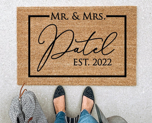 Custom Door Mat, Personalized Doormat, Door Mat, Doormat, Door Mat Personalized, Rug, Customized Doormat, Newlywed Gift SO1314