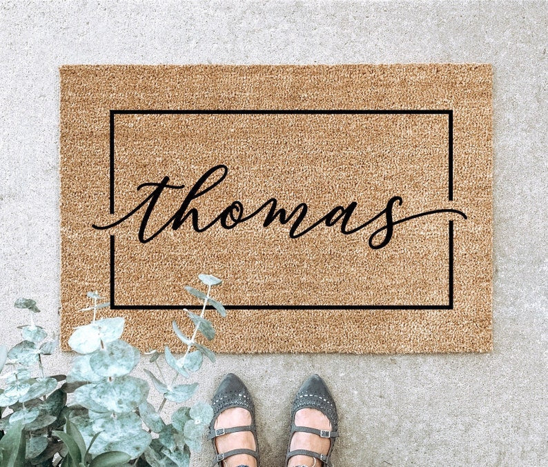 LARGE Custom Doormat, Last Name Doormat, Housewarming Gift, Wedding Gift, Custom Doormat, Anniversary Gift SO1312