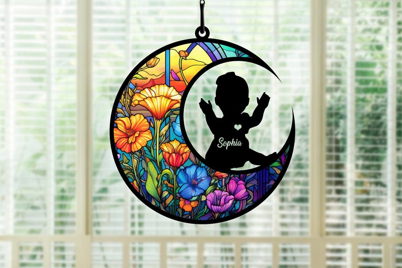 Baby Suncatcher Ornament, New Baby Gift, Git For New Mom New Dad OA0091