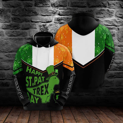 Funny Irish Happy St.Pattrex Day Ireland Flag 3D All Over Printed TO2985