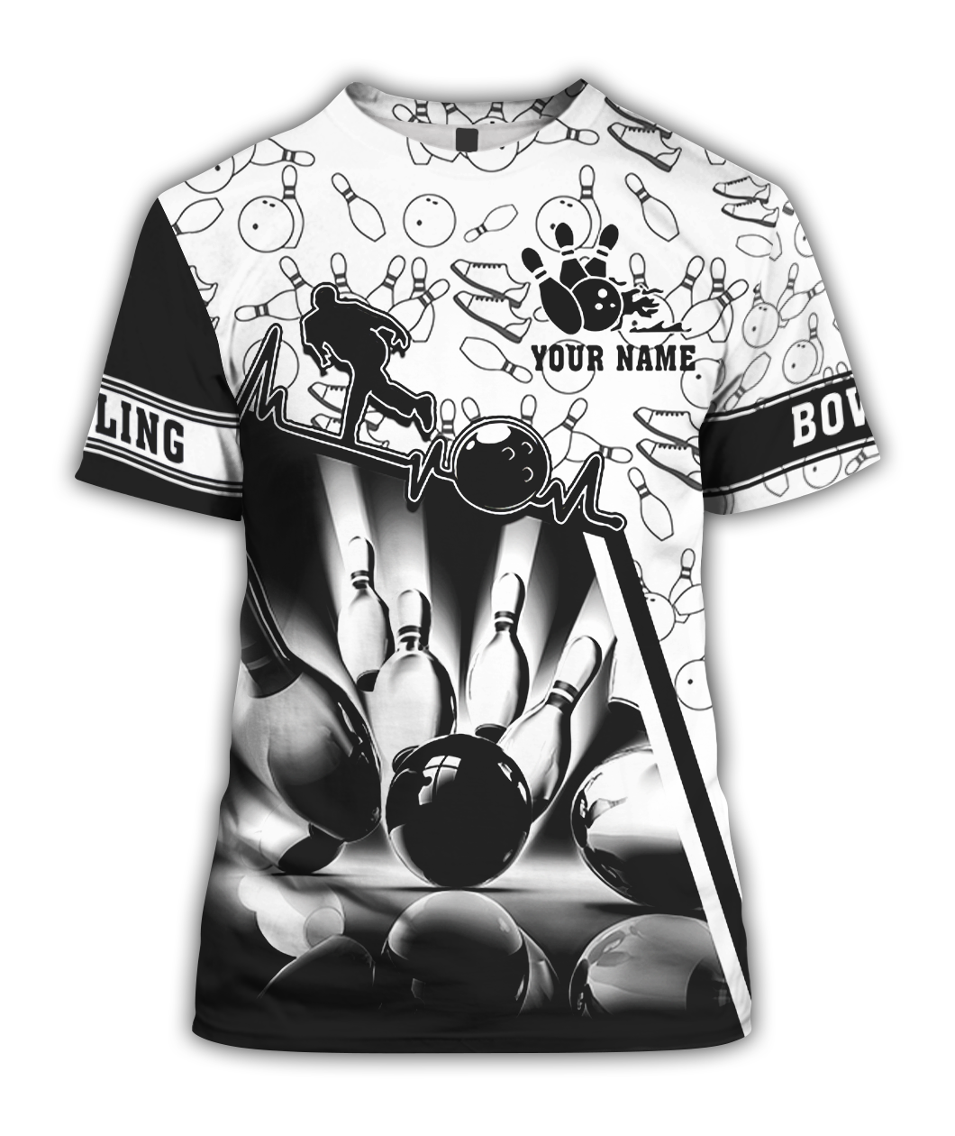 Custom 3D Bowling TShirts Unisex BOT0003