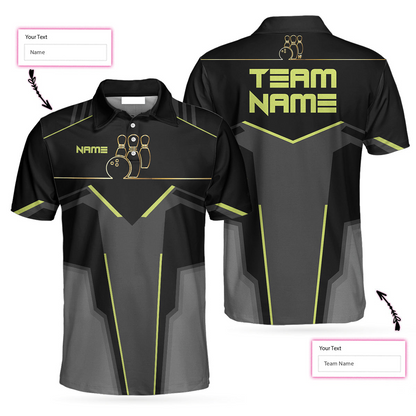 Custom Bowling Polo Shirts For Team BO0198