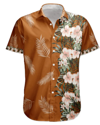 Hibiscus Tropical Line Vintage Funny Face Aloha Shirts - Custom Photo Hawaiian Shirts HA0020