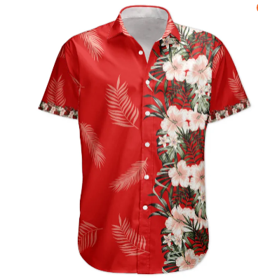 Hibiscus Tropical Line Vintage Funny Face Aloha Shirts - Custom Photo Hawaiian Shirts HA0020