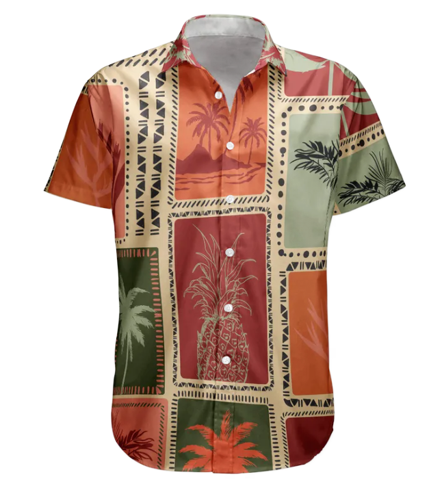 Custom Face Funny Photo Retro Tropical Palm Trees For Men, Women - Custom Photo Hawaiian Shirts HA0041