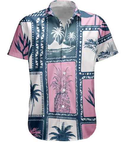 Custom Face Funny Photo Retro Tropical Palm Trees For Men, Women - Custom Photo Hawaiian Shirts HA0041