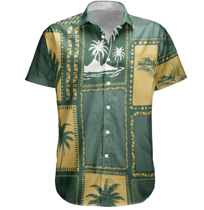 Custom Face Funny Photo Retro Tropical Palm Trees For Men, Women - Custom Photo Hawaiian Shirts HA0041