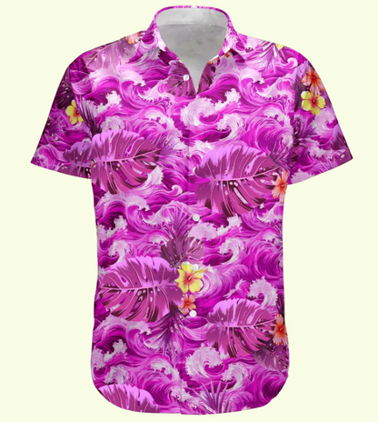 Custom Face Funny Photo For Men, Husband Big Wave - Custom Photo Hawaiian Shirt HA0064