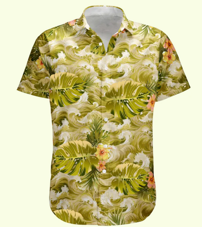 Custom Face Funny Photo For Men, Husband Big Wave - Custom Photo Hawaiian Shirt HA0064