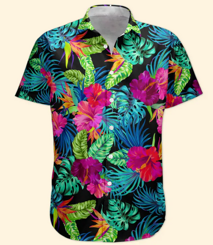 Custom Big Face Funny Photo Tropical Hawaii For Men, Women - Custom Photo Hawaiian Shirts HA0120