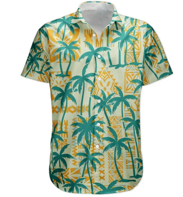 Custom Pet Funny Photo With Tropical Palm Trees - Custom Photo Hawaiian Shirts HA0121