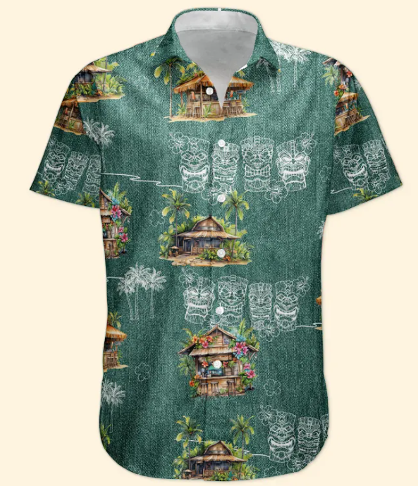 Custom Photo Tiki Summer Family Friends Boss - Custom Photo Hawaiian Shirts HA0125